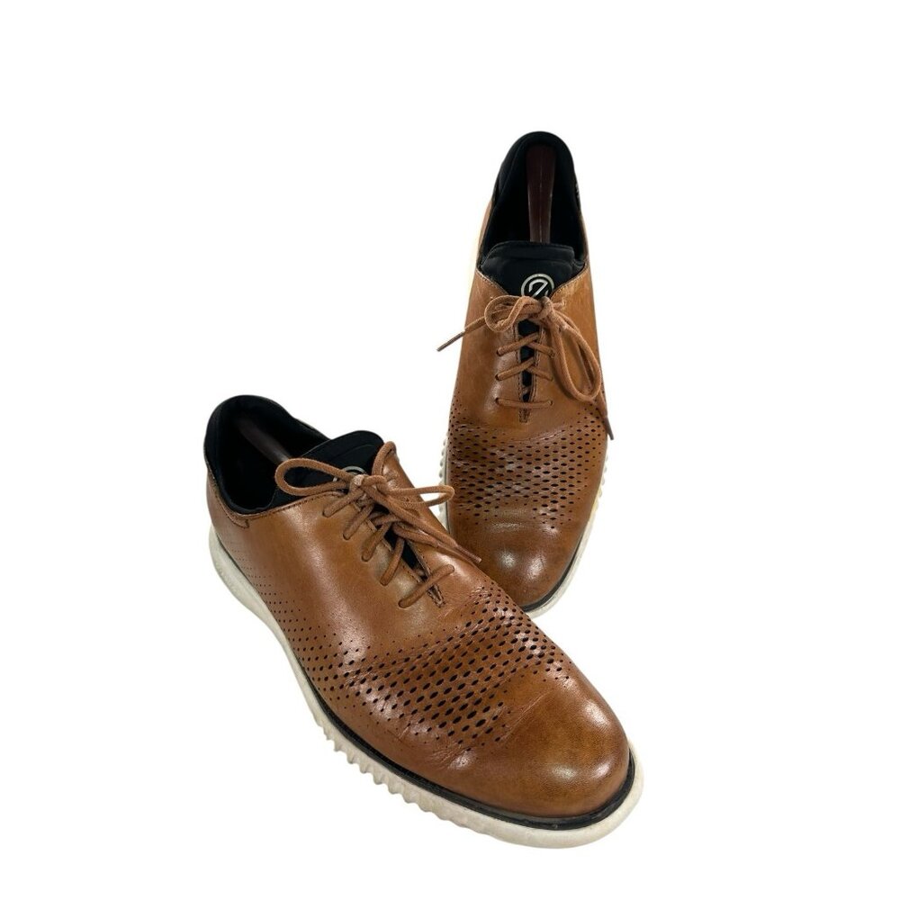 Cole Haan Mens Grand OS Size 11 M Brown Leather Oxfords Comfort Sneaker Shoes